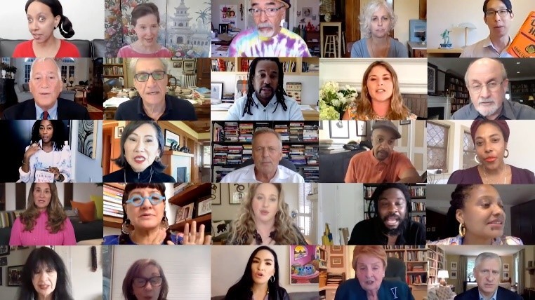 Collage image of authors participating in the 2020 National Book Festival