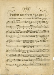 Sheet music copy of The President's March