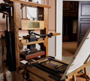 Replica of Benjamin Franklin's eighteenth-century printing press