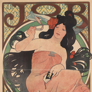 Art nouveau poster by Alphonse Mucha 