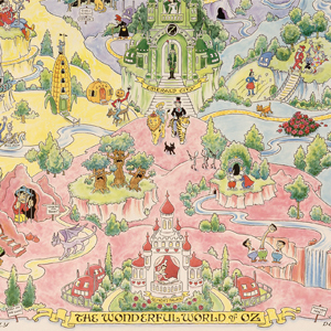 Map of the land of Oz by Dick Martin