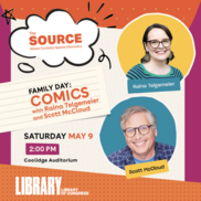 Bestselling co-creators Raina Telgemeier and cartoonist Scott McCloud