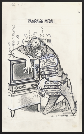 Herbert L. Block (AKA Herblock) editorial cartoon