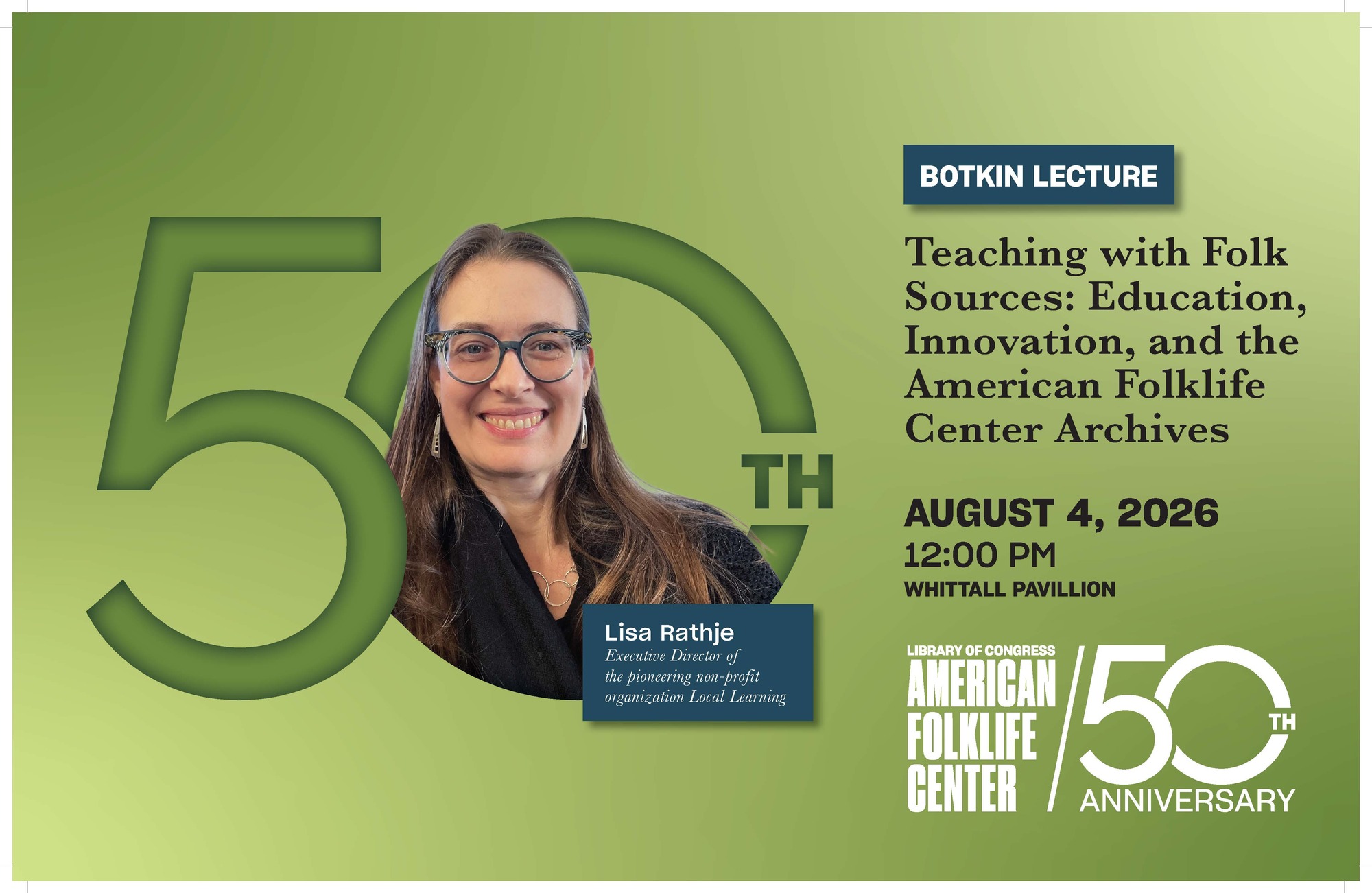 Lisa Rathje Speaks August 4
