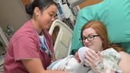 new mother in hospital