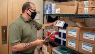 airman checking inventory