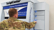 soldier at pharmacy dispenser