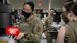 Army Maj. Cynthia Anderson oversees the in-processing of trainees into MHS GENESIS