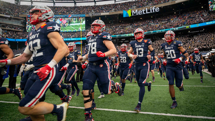 Navy Football Takes the Field at MetLife Stadium