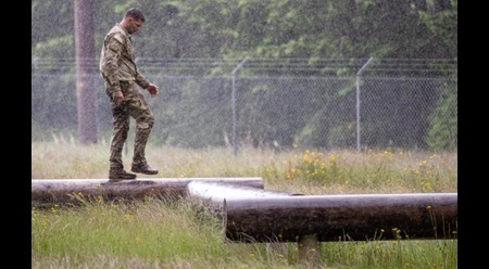 Master Sgt in the rain