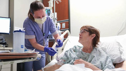  Air Force 1st Lt. Torri Easley provides care