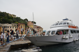 People getting off a boat