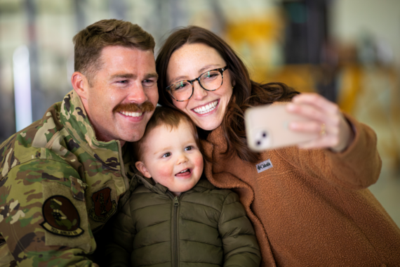 Smiling family