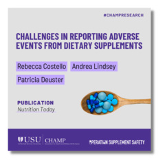 Challenges in Reporting Adverse Events from Dietary Supplements