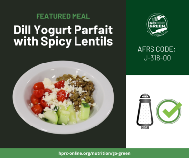 Dill Yogurt Parfait with Spicy Lentils