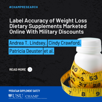 Label Accuracy of Weight Loss Dietary Supplements Article