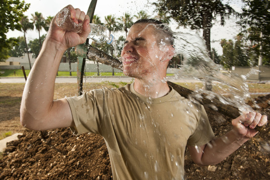 Service Member cooling off