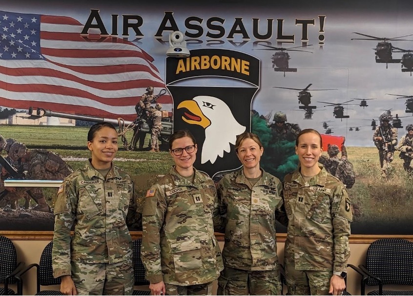 H2F Dietitians CPT Anna Cardenas, CPT Jessica Cooper, MAJ Christina Deehl, and CPT Brooke Guttormson 