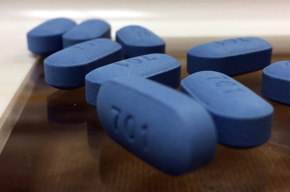 Close up of Truvada as PrEP pills