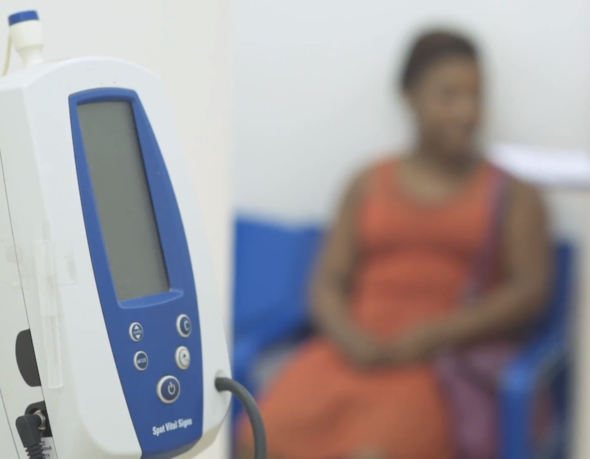 A REPRIEVE participant waits to be seen for a clinic visit
