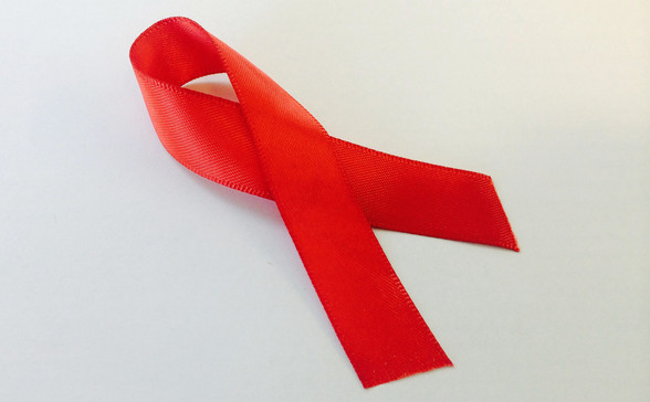 Red ribbon for HIV/AIDS awareness