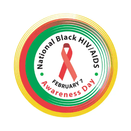 Official National Black HIV/AIDS Awareness Day 2024 image - Red, yellow, and green