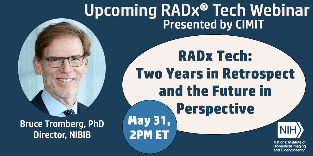 Flyer for upcoming RADx Tech webinar