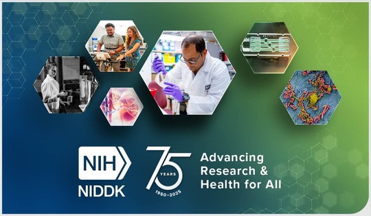 NIDDK 75th anniversary graphic image