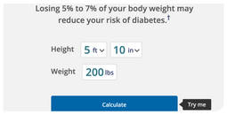 Risk calculator graphic