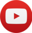 Red YouTube icon (round)