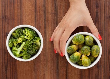 Bowls of veggies