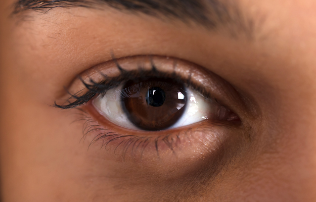 A close-up of an eye.