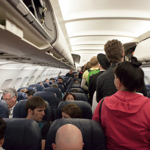 People on a plane