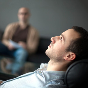 Person undergoing hypnosis