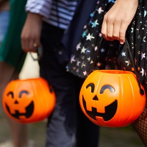 Halloween buckets for candy - black licorice