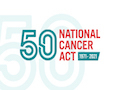 50th anniversary of the National Cancer Act logo