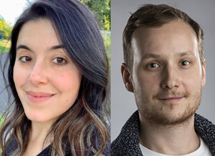 Katia Rebola and Frank Szulewsky headshots