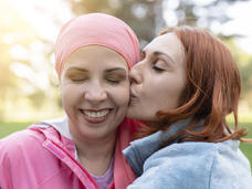 female couple, smiling