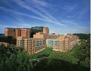Bird's eye view of the NIH Clinical Research Center.