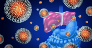 Illustration of hepatitis C virus