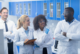 group of scientists in a lab