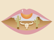 image of mouth desert