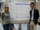 Dr. Lauren Amable and Dr. Kelvin Choi at 2017 NIH Research Festiva