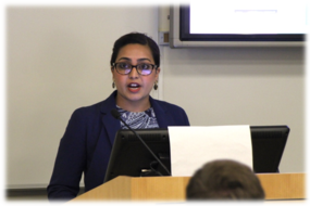 Asmi Panigrahi presenting