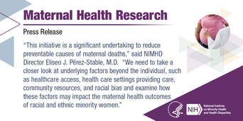 Maternal health research press release