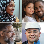 CEAL collage: Diverse men, women and children