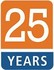 25 years graphic