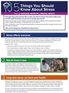 5 Things You Should Know About Stress fact sheet image