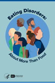 Illustrated cover of Eating Disorders brochure