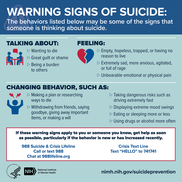 Warning Signs of Suicide Infographic
